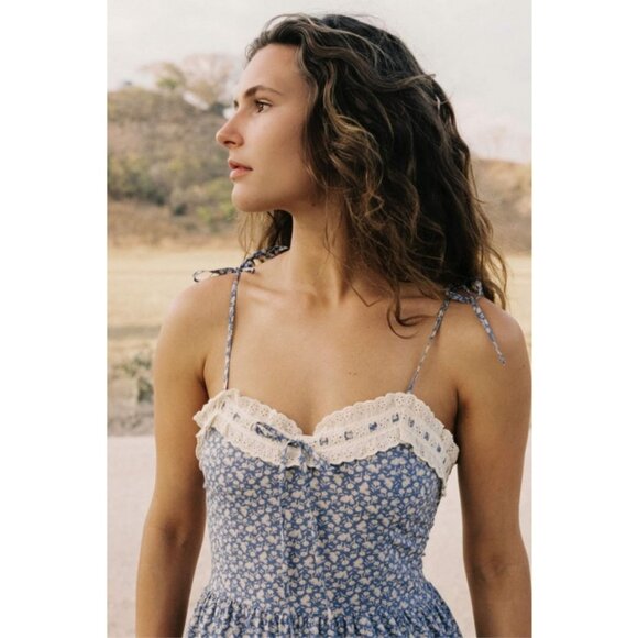 💕CHRISTY DAWN💕 The Emma Dress ~ Lavender Violet Bunny Print Medium - Picture 2 of 16